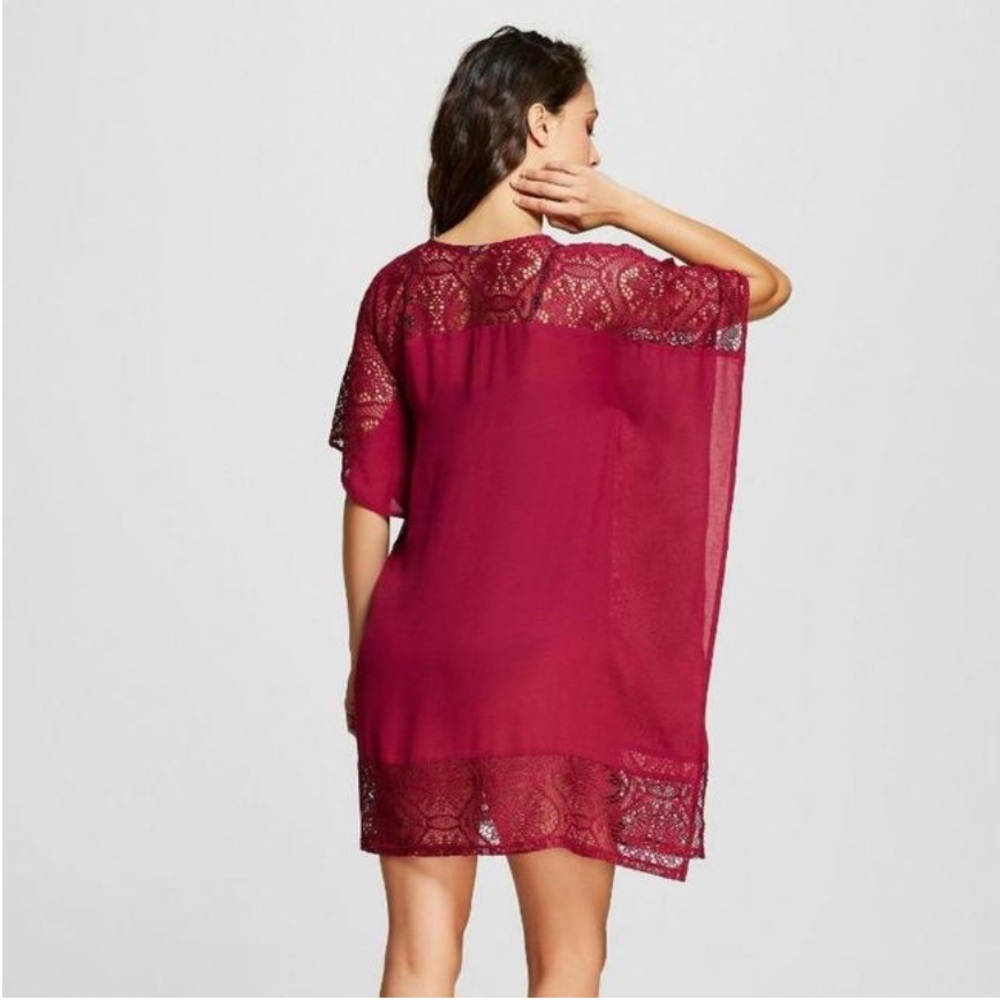 Merona crocheted lace swim cover-up, black - Picture 4 of 6